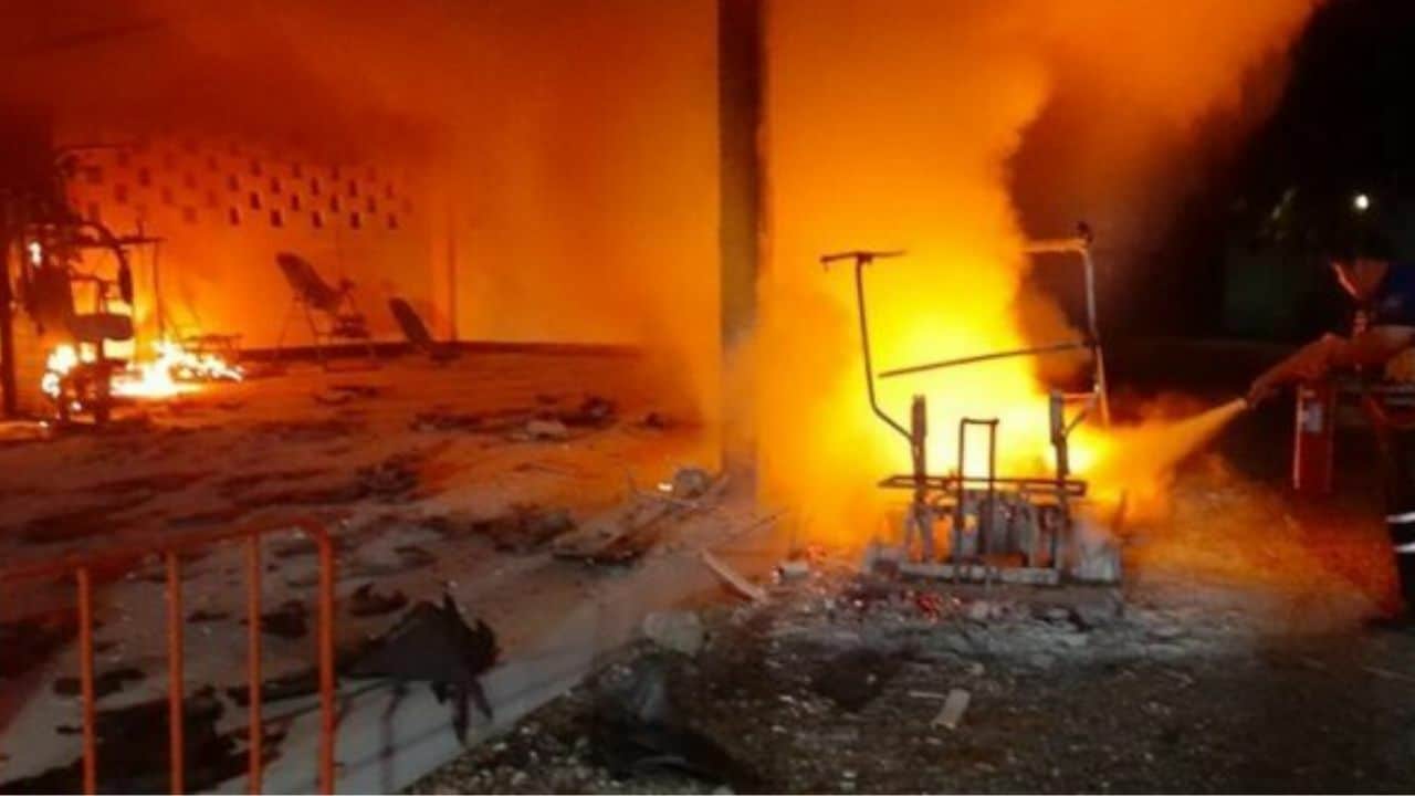 Пожар в курортном комплексе Чантхабури повредил здание фитнес-центра и оборудование